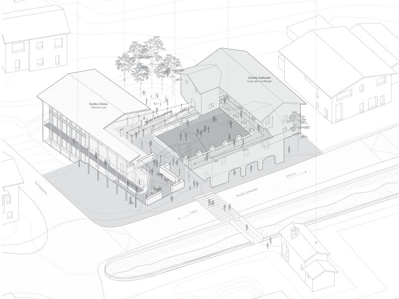 Axonometrie des Projekts