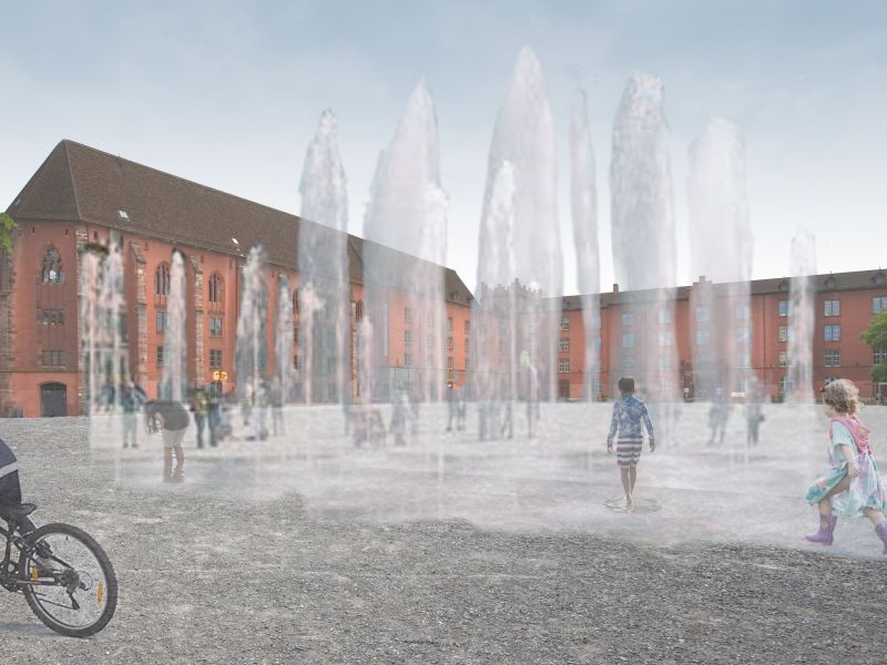 adh₂oC Kaserne: Prototypische Wasserinterventionen als klimaaktive Nutzungsschicht im öffentlichen Raum – Perspektive