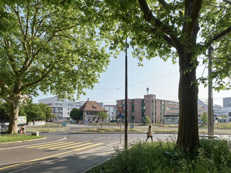 Platz am Viertelkreis nach Fertigstellung