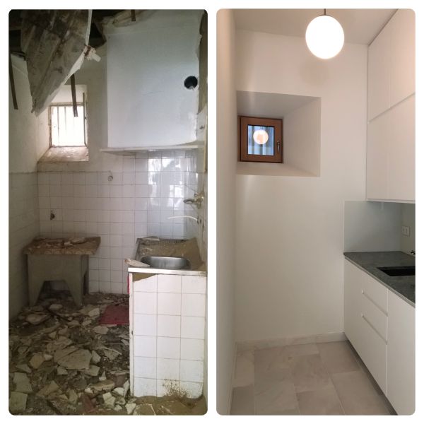 Erdgeschosswohnung Vorher - Nachher