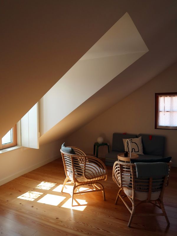 Wohnbereich im Dachgeschoss