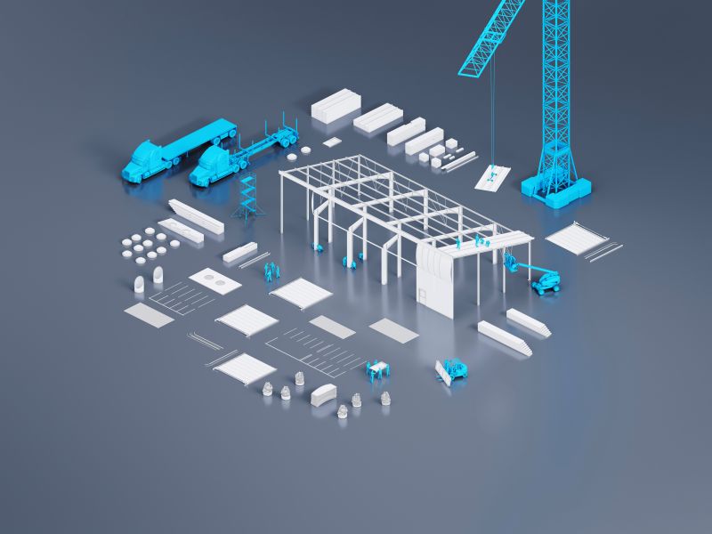 Schema des Wiederaufbaus für das Magazin der Feuerwehr